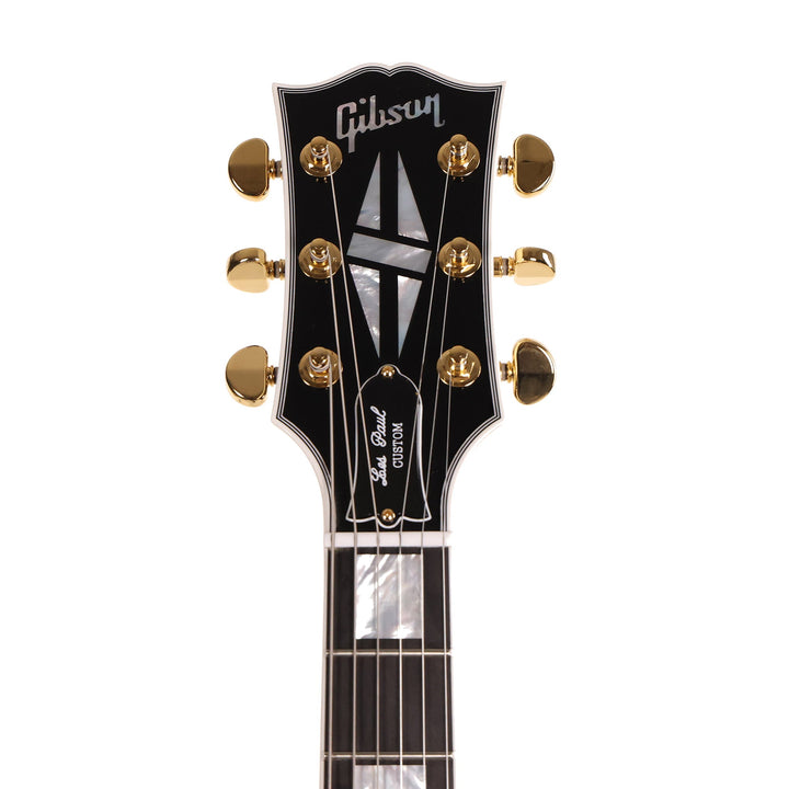 Gibson Custom Shop M2M Les Paul Custom Alpine White with Ebony Sides and Stinger