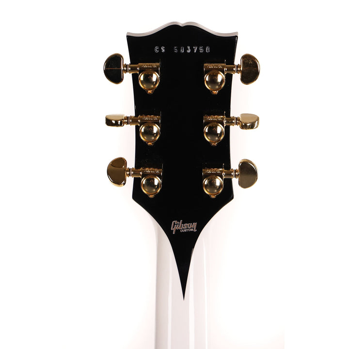 Gibson Custom Shop M2M Les Paul Custom Alpine White with Ebony Sides and Stinger