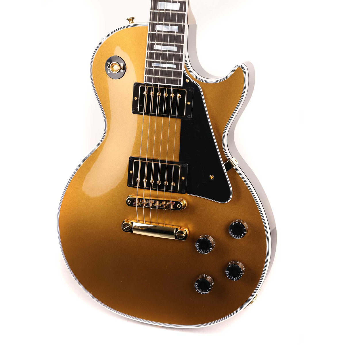 Gibson Custom Shop Les Paul Custom Made 2 Measure 2-Tone Tuxedo Gold and Ebony — 5
