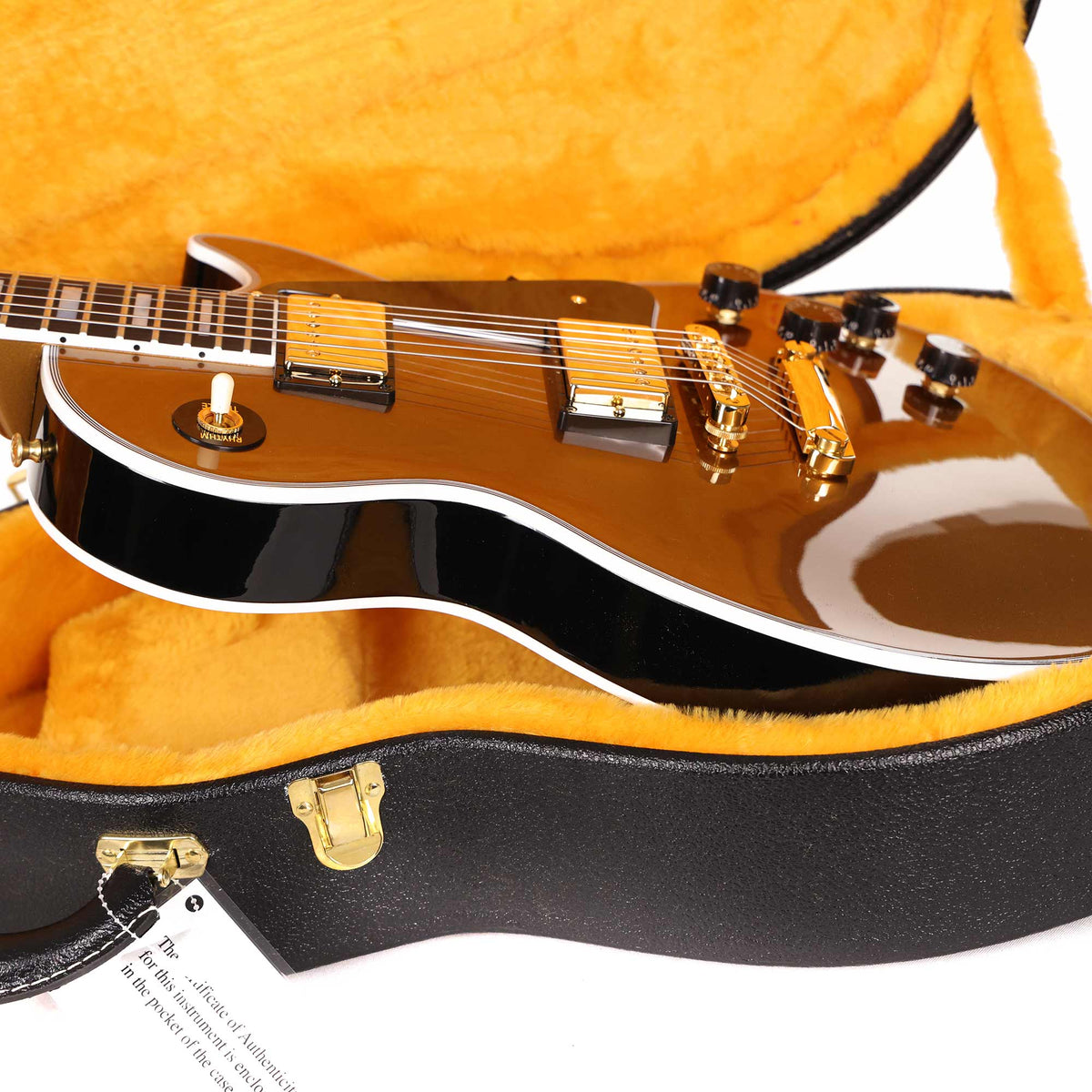 Gibson Custom Shop Les Paul Custom Made 2 Measure 2-Tone Tuxedo Gold and Ebony — 6