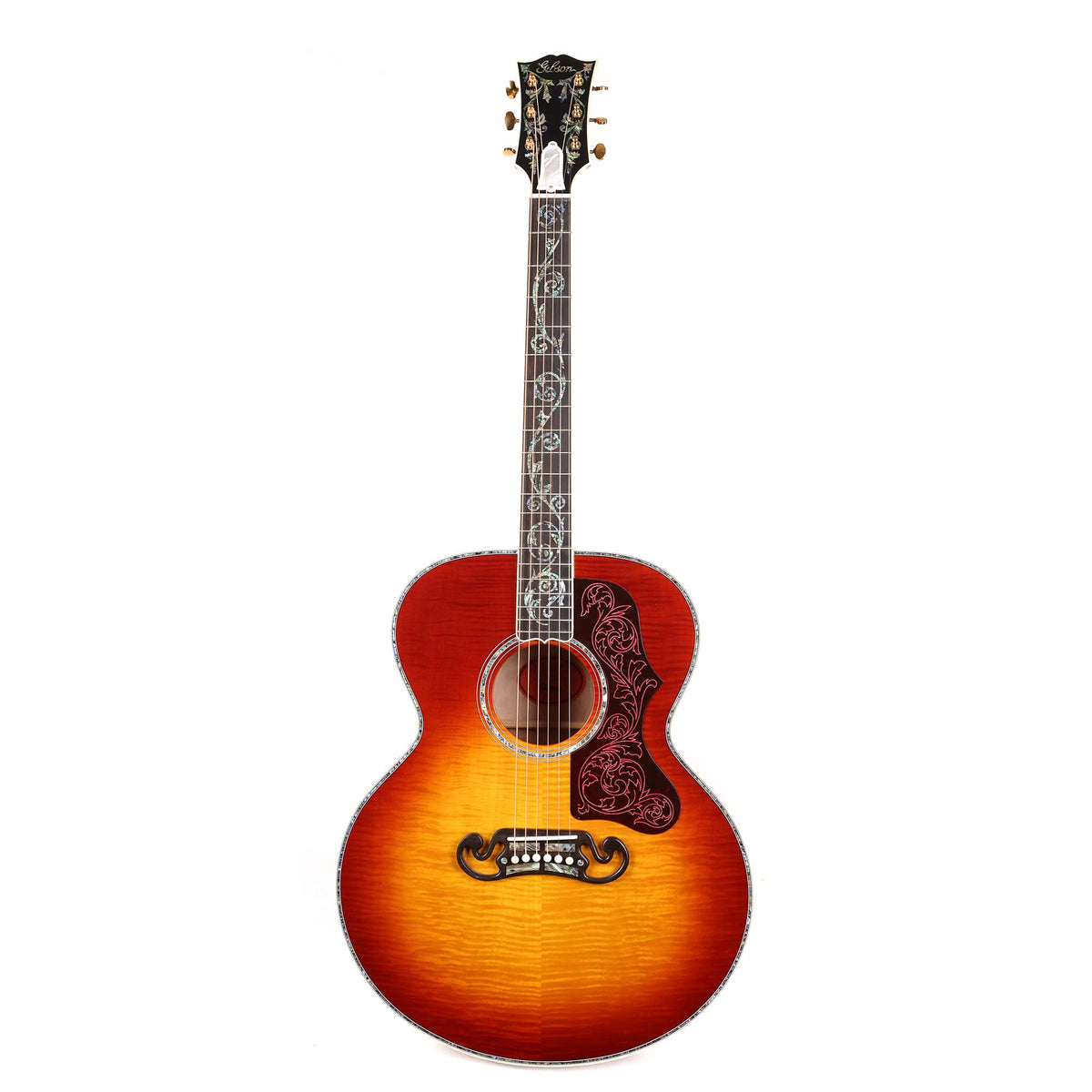 Gibson SJ-200 Ultima Acoustic Guitar 68 Cherry Sunburst — 2