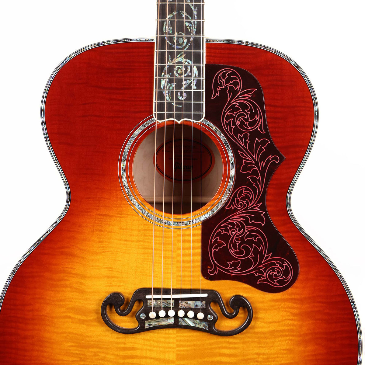 Gibson SJ-200 Ultima Acoustic Guitar 68 Cherry Sunburst — 4