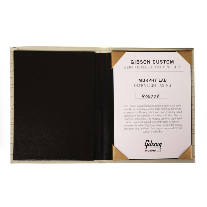 Gibson Custom Shop 1968 Les Paul Custom Ebony Murphy Lab Ultra Light Aged