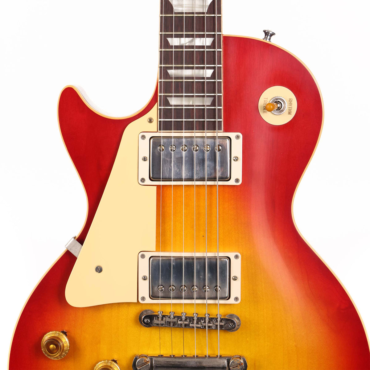 Gibson Custom Shop 1958 Les Paul Standard Reissue Left-Handed Washed Cherry Sunburst VOS — 4