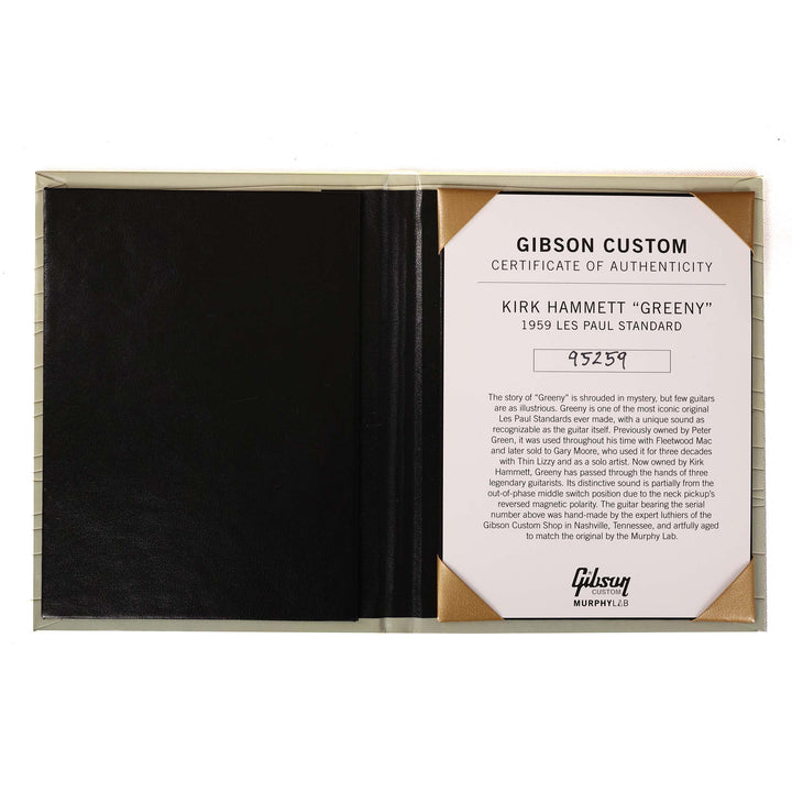 Gibson Custom Shop Kirk Hammett Greeny 1959 Les Paul Standard Murphy Lab Aged Limited Edition