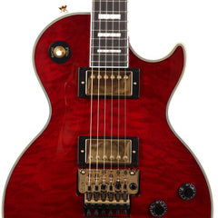 ギター Epiphone Les Paul Custom Axces, Ruby Epiphone Alex Lifeson Les Paul Custom Axcess Quilt Ruby w/case
