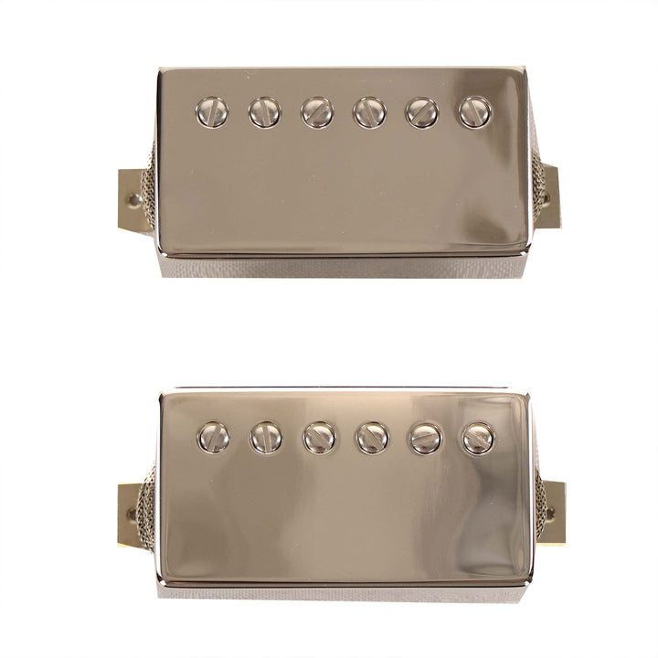 OX4 SH Semi-Hollowbody Humbuckers Nickel Covers over Bone Bobbins