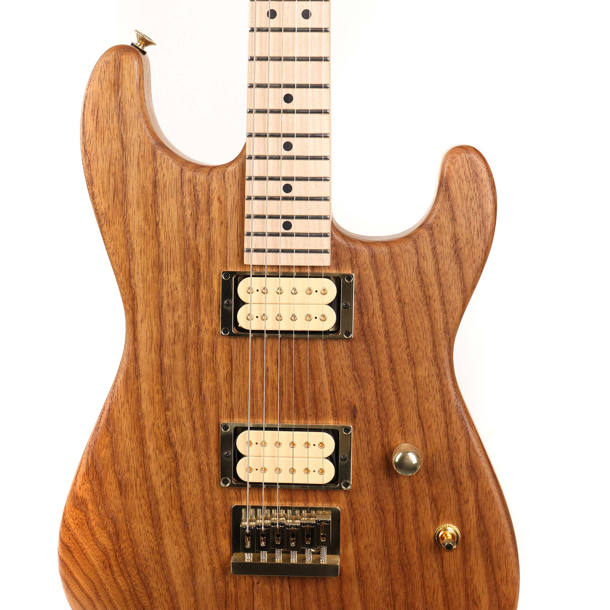 Charvel Custom Shop San Dimas Hardtail Roasted Ash Natural Oil Finish — 4
