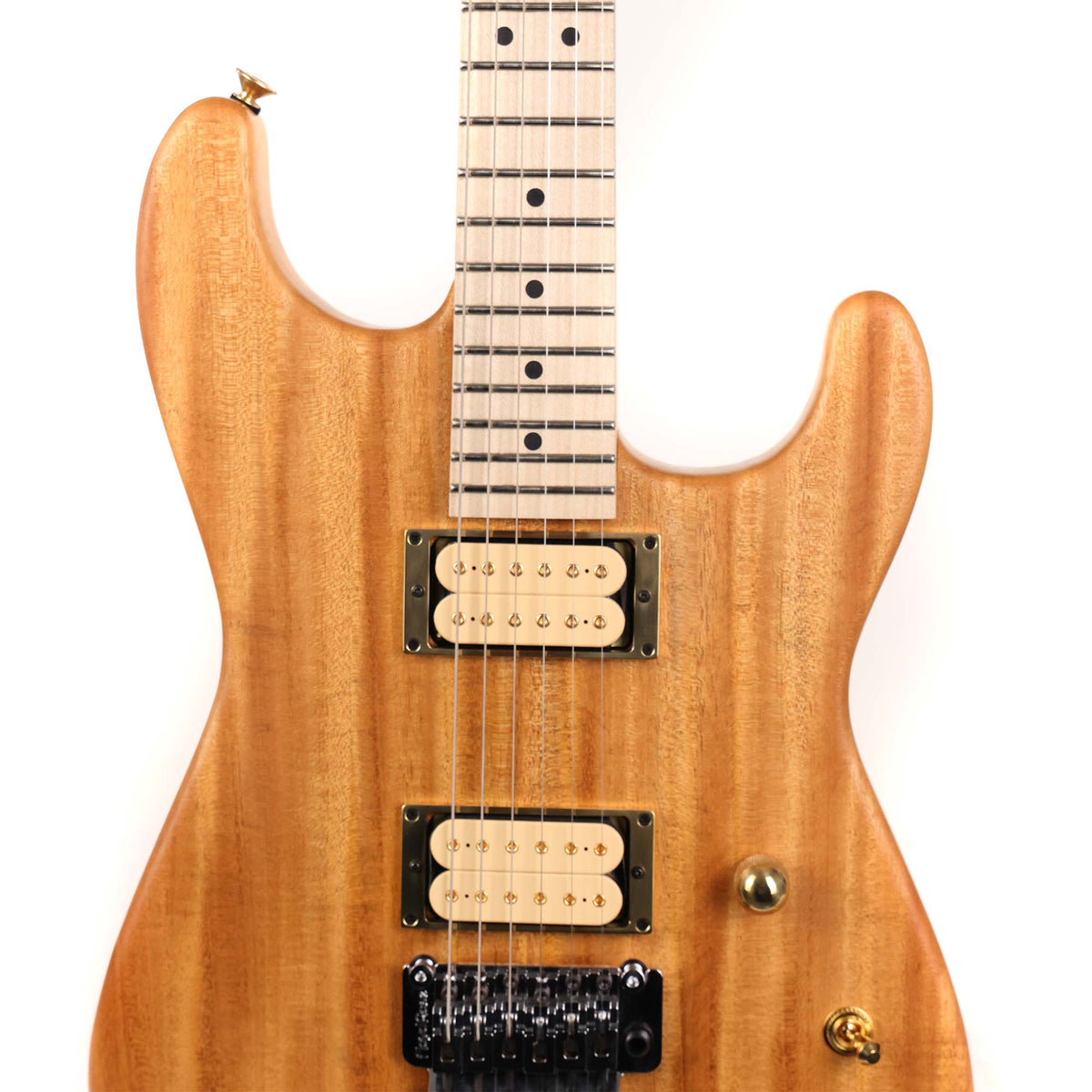 Charvel Custom Shop San Dimas Floyd Rose Mahogany Natural Oil Finish — 4
