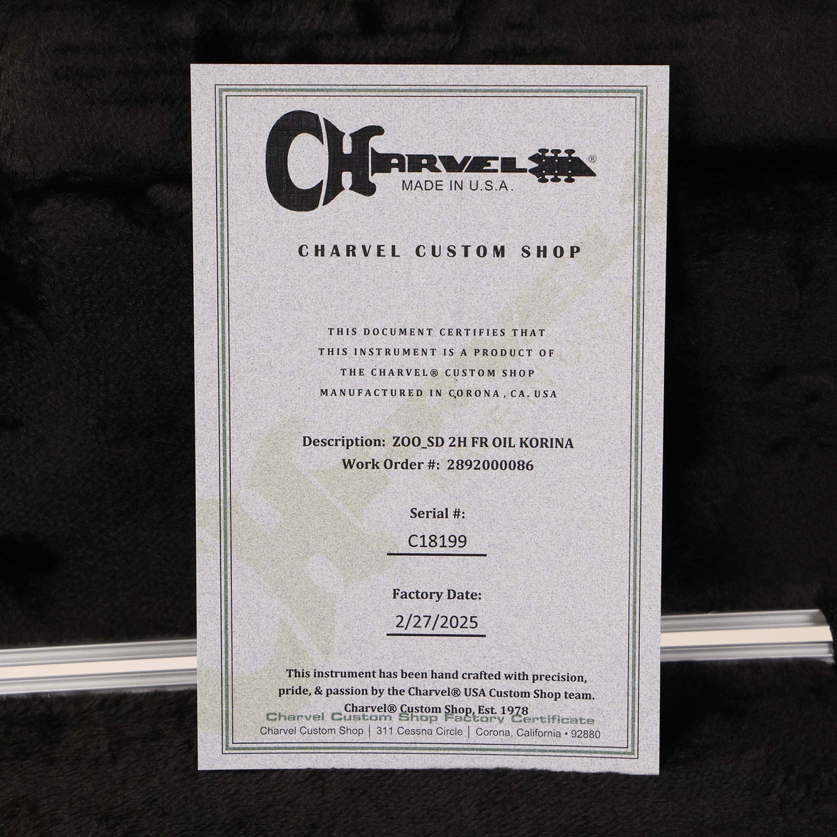 Charvel Custom Shop San Dimas Floyd Rose Korina Natural Oil Finish — 8
