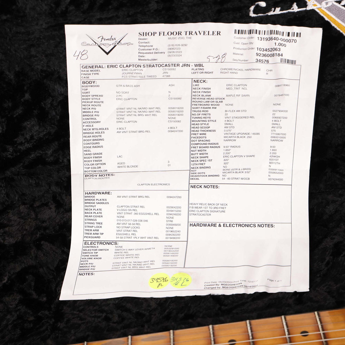 Fender Custom Shop Eric Clapton Stratocaster Journeyman Relic White Blonde — 8