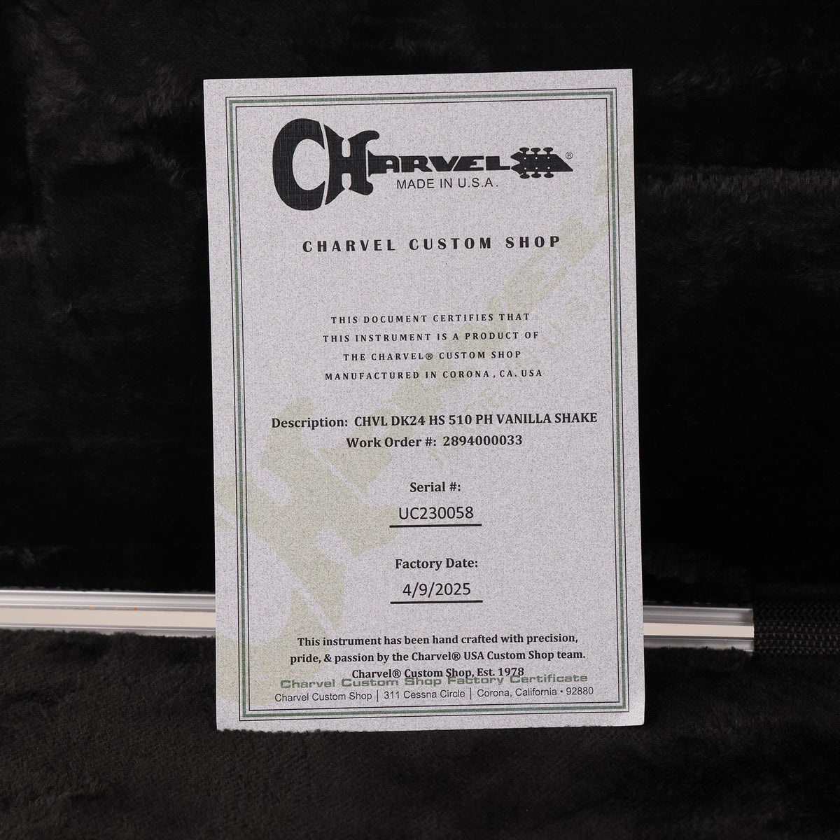 Charvel Custom Shop Dinky Vanilla Shake — 8