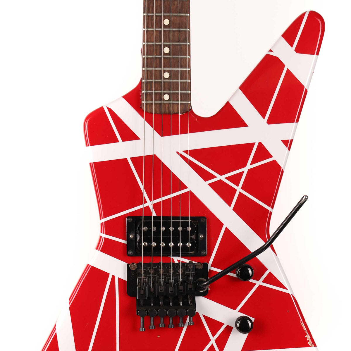 1980 Charvel 'Pre-Production' Red and White Striped Guitar — 4