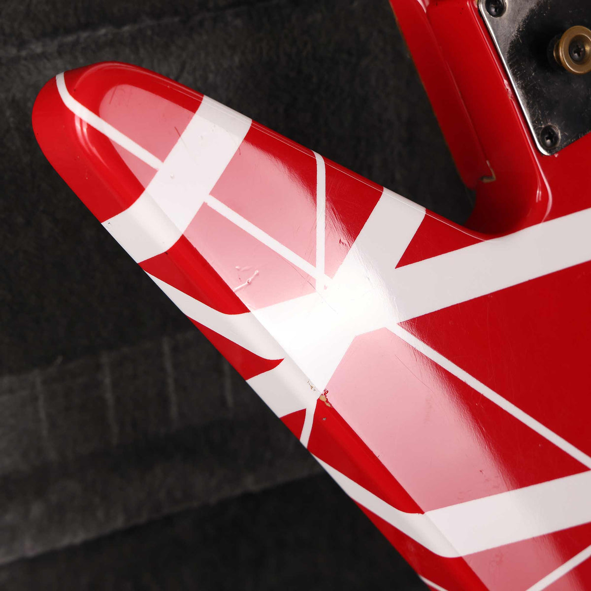 1980 Charvel 'Pre-Production' Red and White Striped Guitar — 6