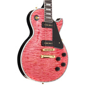 Gibson Custom Shop Les Paul Custom 5A Quilt Chablis Pink