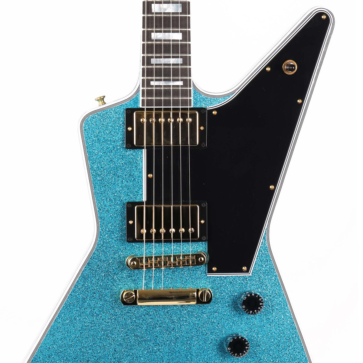 Gibson Custom Shop Explorer Custom Made 2 Measure Ocean Sparkle — 4