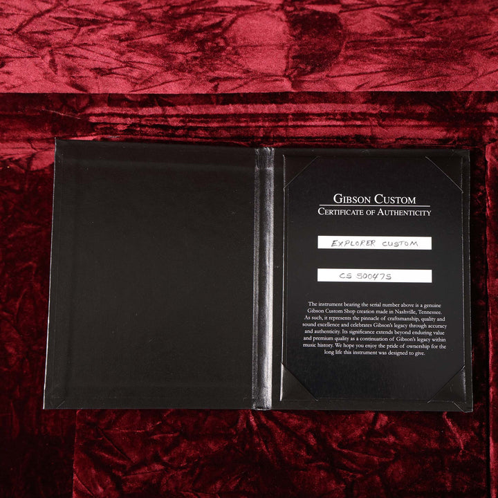 Gibson Custom Shop Explorer Custom Made 2 Measure Ocean Sparkle