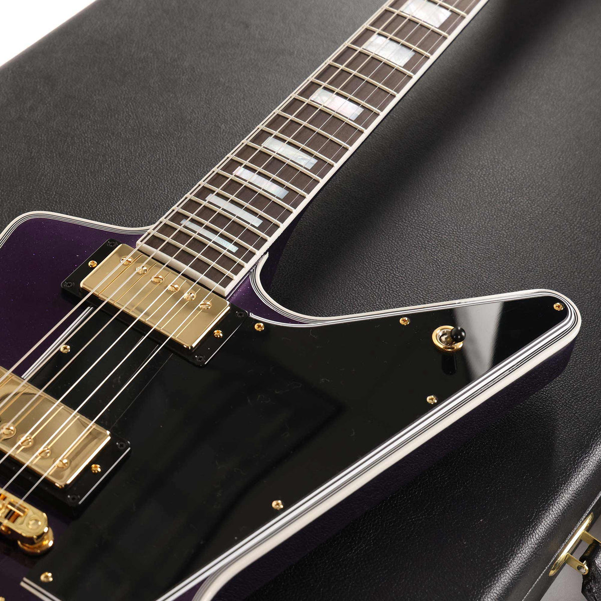 Gibson Custom Shop Explorer Custom Made 2 Measure Purple Sparkle — 8