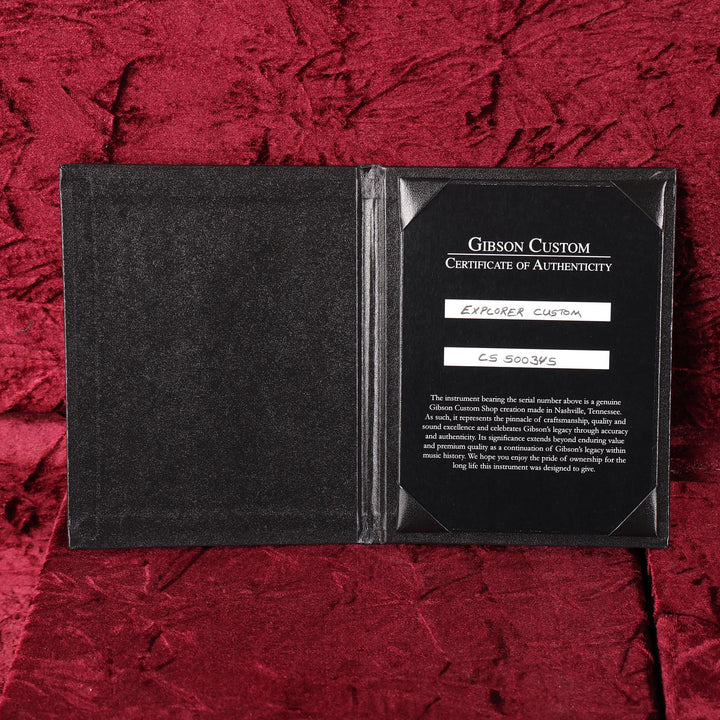 Gibson Custom Shop Explorer Custom Made 2 Measure Pink Sparkle