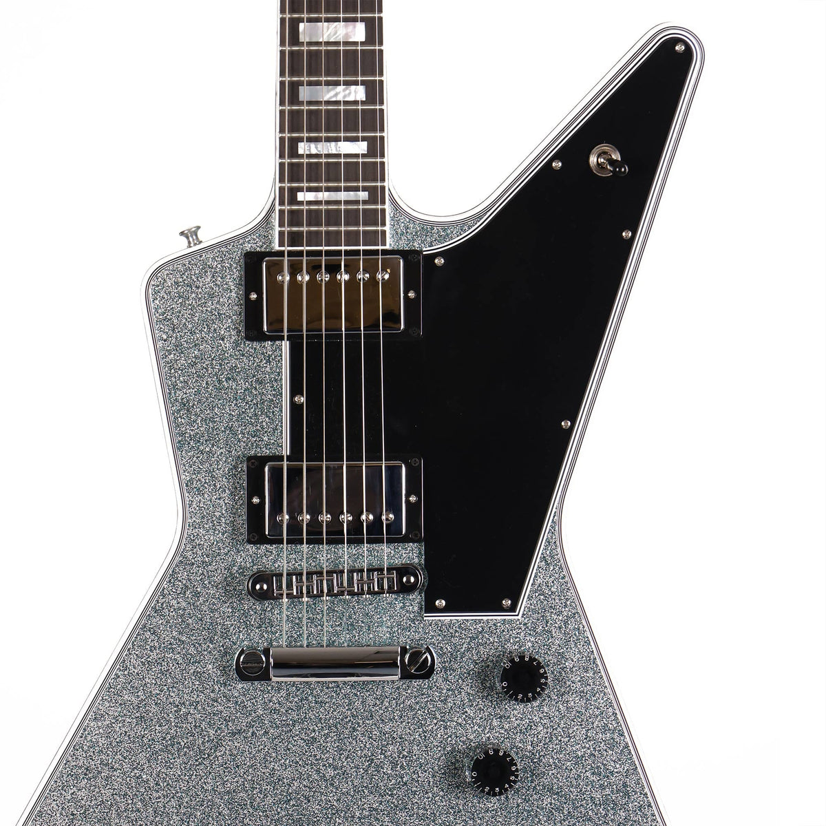 Gibson Custom Shop Explorer Custom Made 2 Measure Glacier Blue Sparkle Used — 4