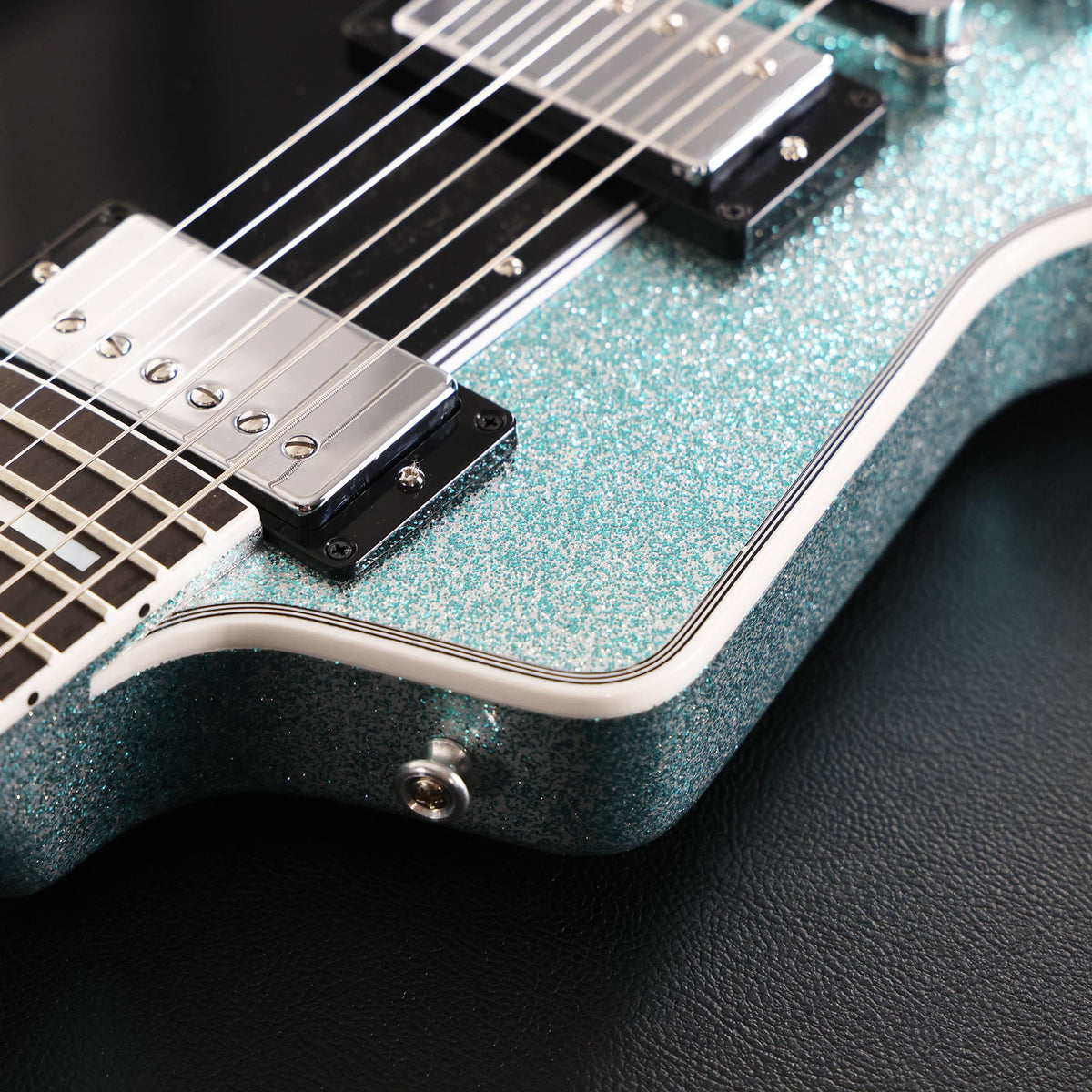 Gibson Custom Shop Explorer Custom Made 2 Measure Glacier Blue Sparkle Used — 5