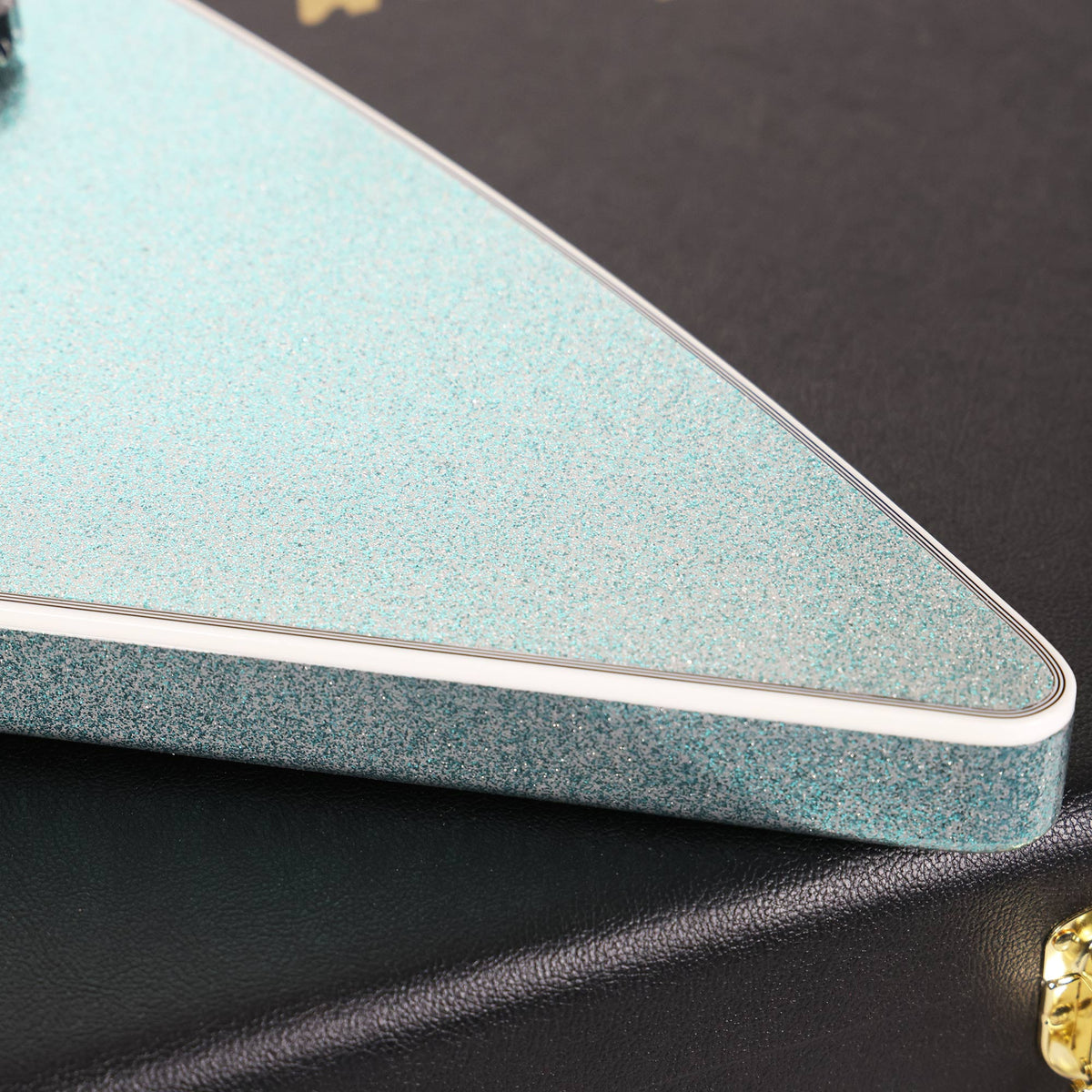 Gibson Custom Shop Explorer Custom Made 2 Measure Glacier Blue Sparkle Used — 7