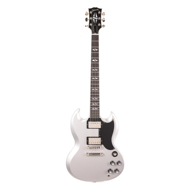 Gibson Custom Shop SG Custom Made 2 Measure Silver Metallic with Split Diamonds