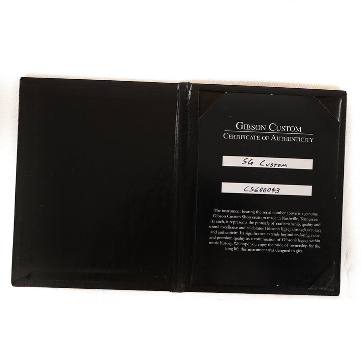 Gibson Custom Shop SG Custom Made 2 Measure Silver Metallic with Split Diamonds