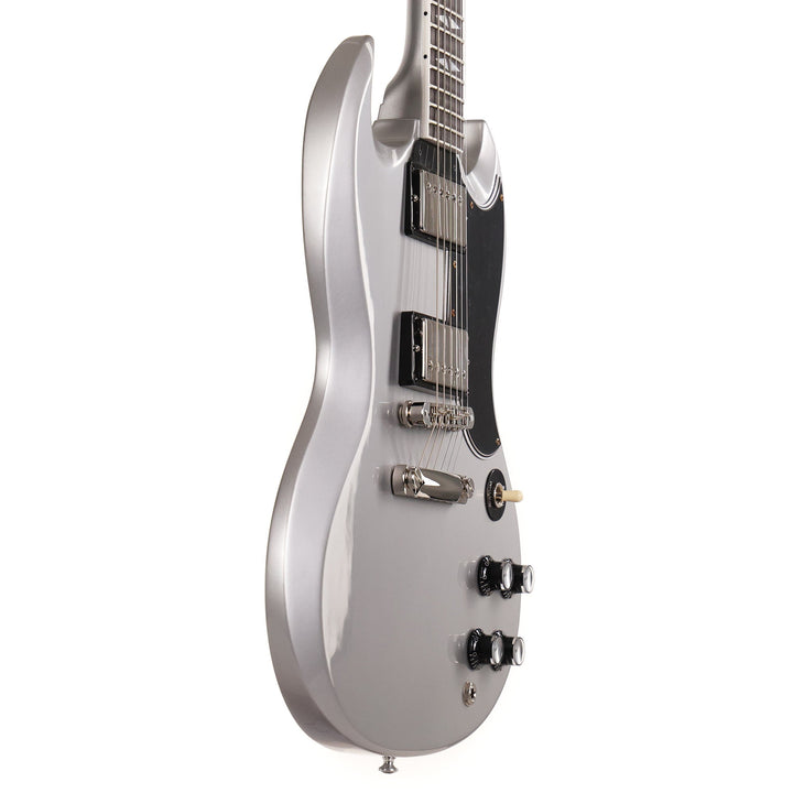 Gibson Custom Shop SG Custom Made 2 Measure Silver Metallic with Split Diamonds