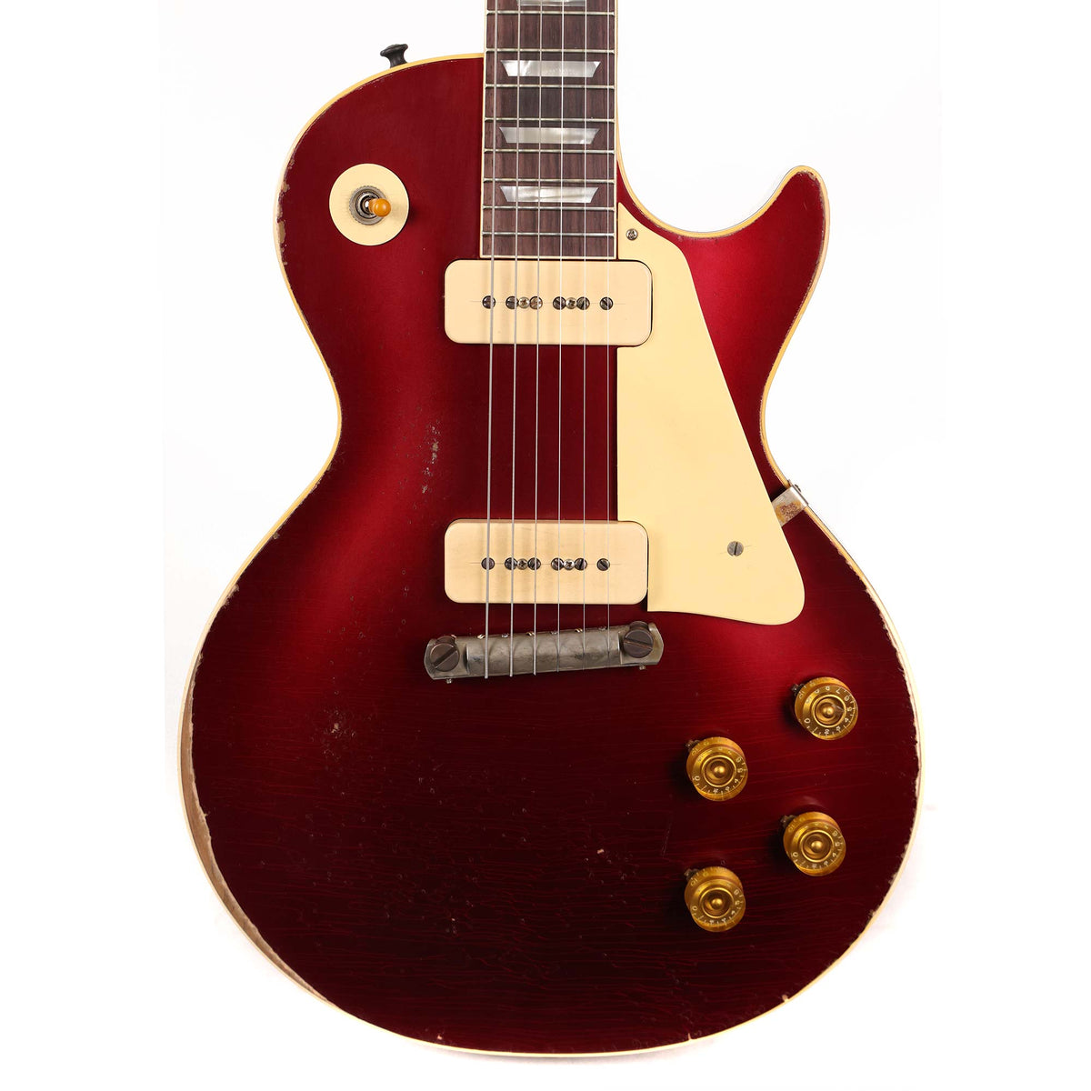 Gibson Custom Shop 1954 Les Paul Reissue Made 2 Measure Wine Red Candy and Ebony Murphy Lab Heavy Aged — 1