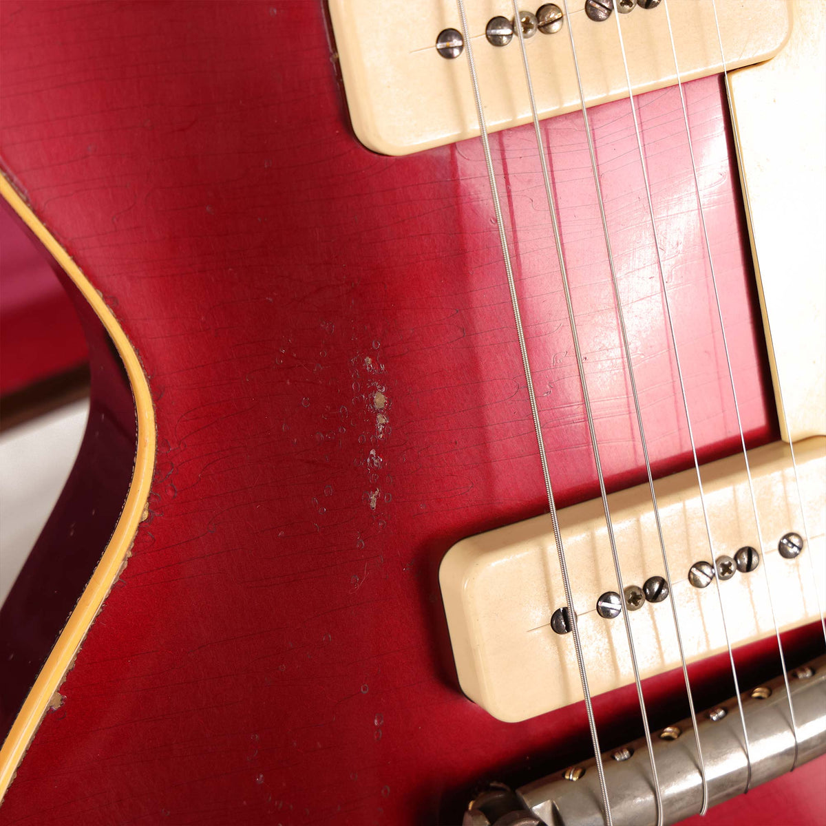 Gibson Custom Shop 1954 Les Paul Reissue Made 2 Measure Wine Red Candy and Ebony Murphy Lab Heavy Aged — 5