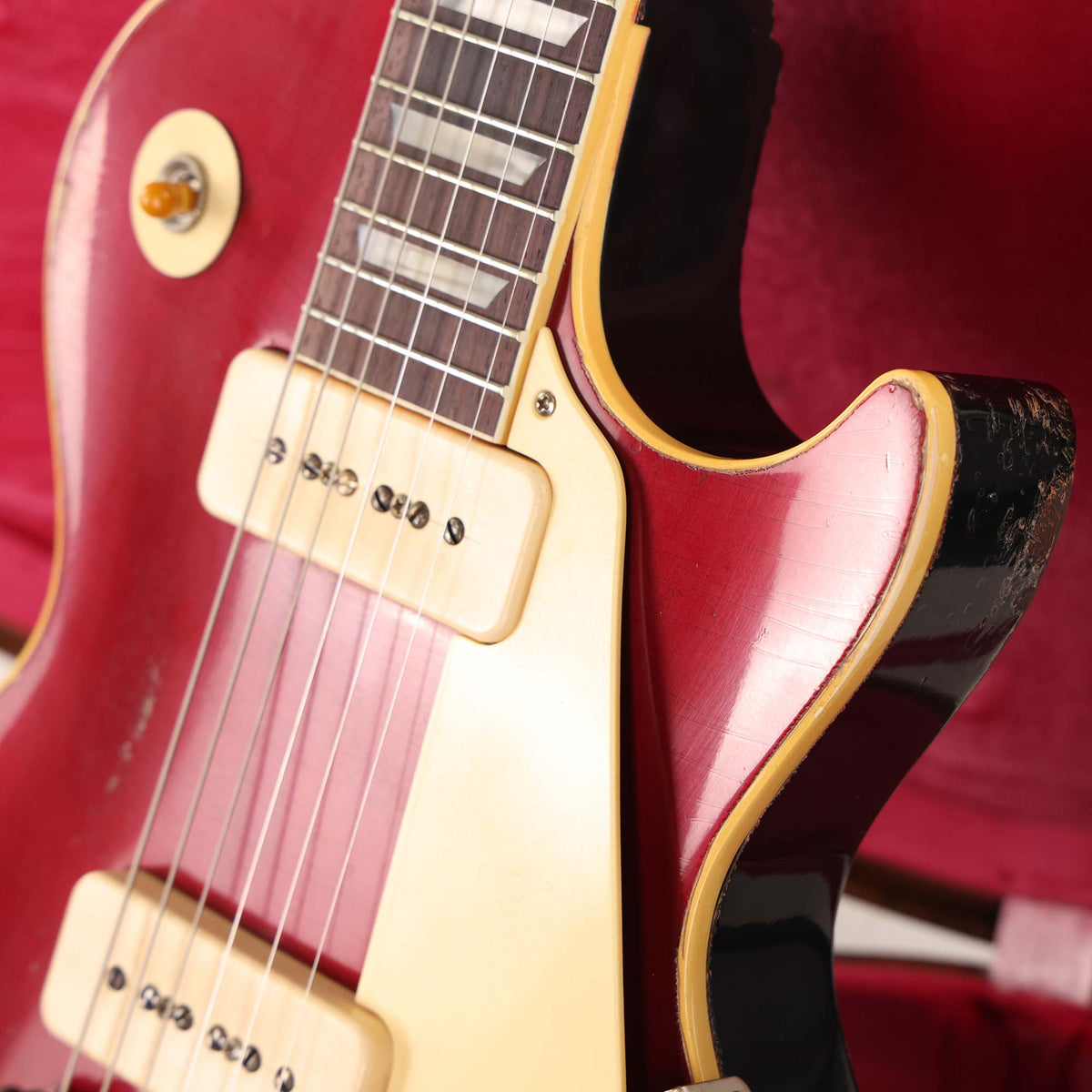 Gibson Custom Shop 1954 Les Paul Reissue Made 2 Measure Wine Red Candy and Ebony Murphy Lab Heavy Aged — 8
