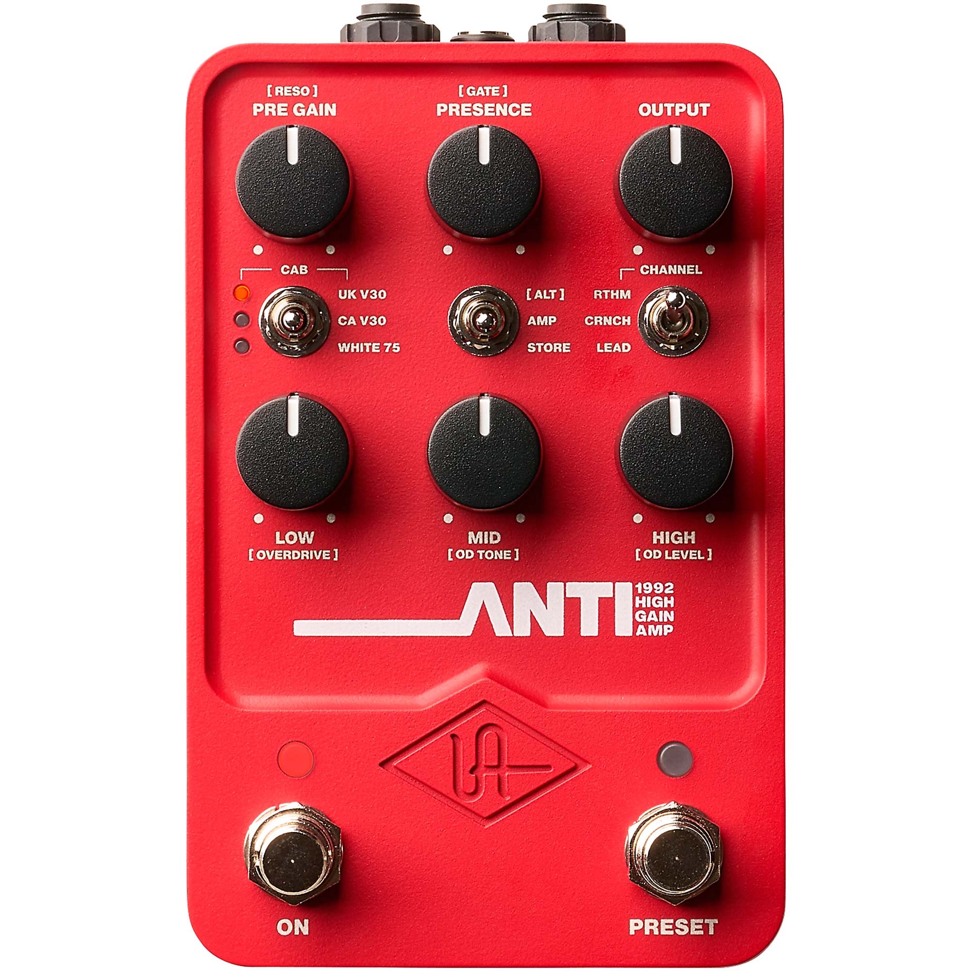 ギター UAFX ANTI High Gain Amp UNIVERSAL AUDIO Universal Audio UAFX ANTI High Gain Amp Effect Pedal | The Music Zoo