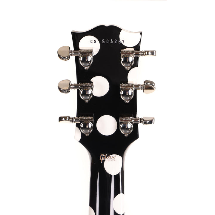 Gibson Custom Shop Les Paul Custom Made 2 Measure Black and White Polka Dots