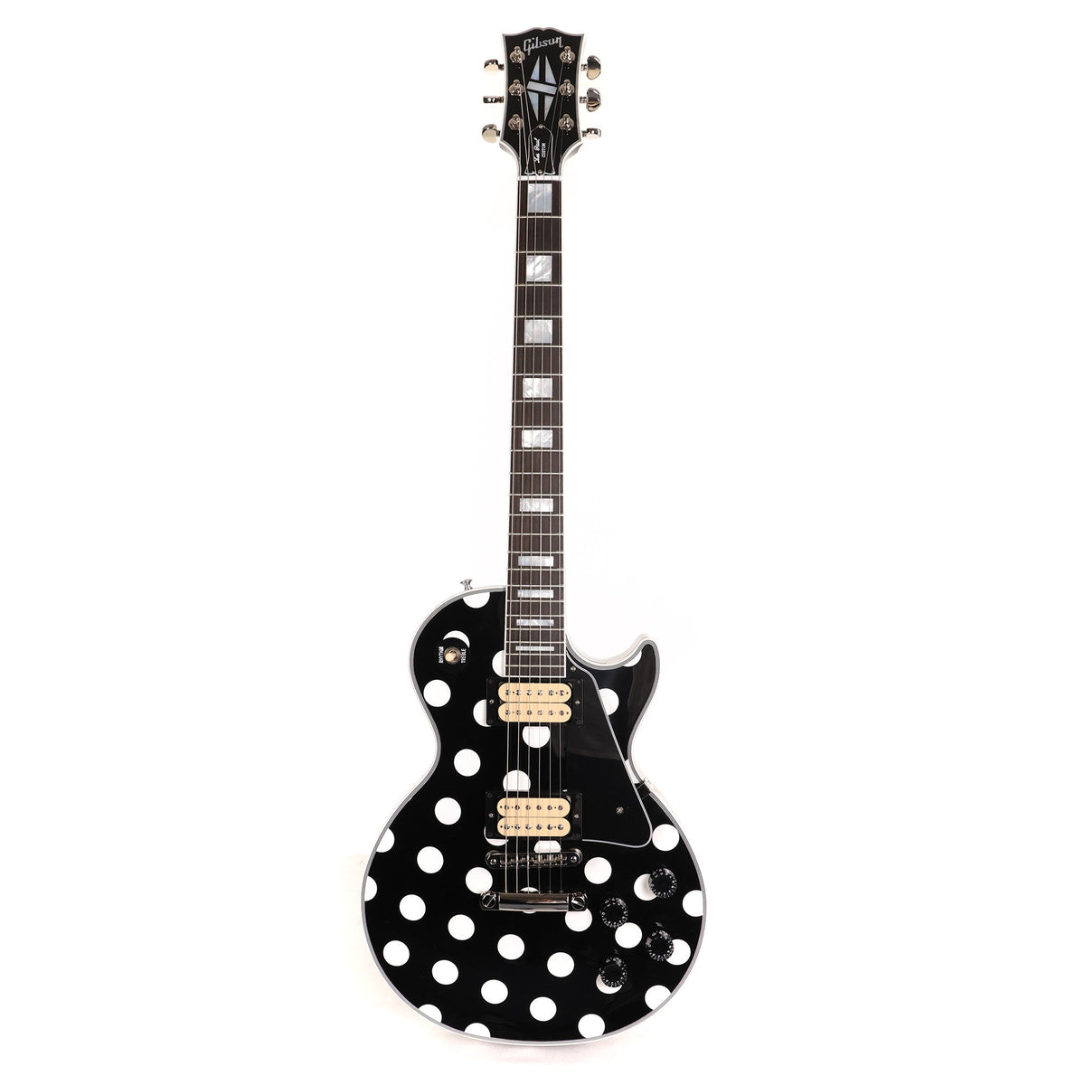 Gibson Custom Shop Les Paul Custom Made 2 Measure Black and White Polka Dots — 2
