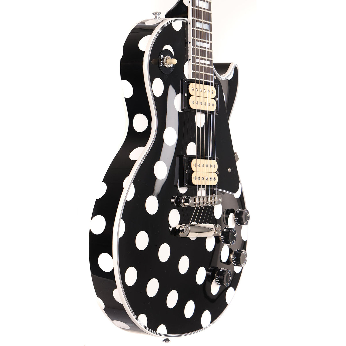 Gibson Custom Shop Les Paul Custom Made 2 Measure Black and White Polka Dots — 5