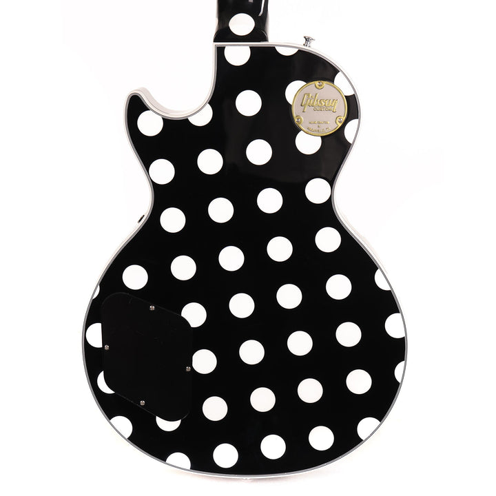 Gibson Custom Shop Les Paul Custom Made 2 Measure Black and White Polka Dots