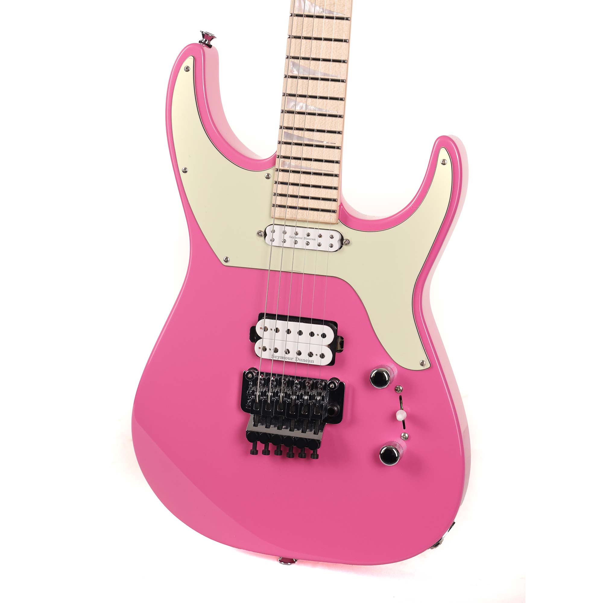 Jackson Custom Shop Soloist HS Platinum Pink | The Music Zoo