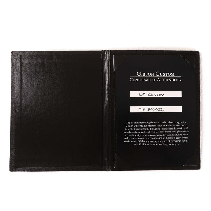 Gibson Custom Shop Les Paul Custom Made 2 Measure Oxblood and Chrome Hardware