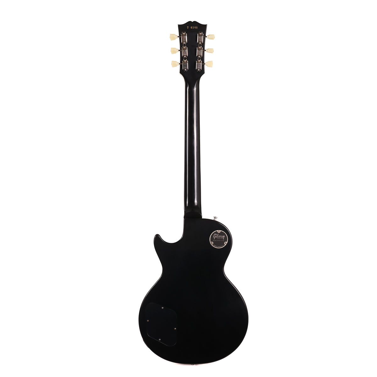 Gibson Custom Shop 1957 Les Paul Standard Made 2 Measure VOS Ebony with Double Classic Whites — 4