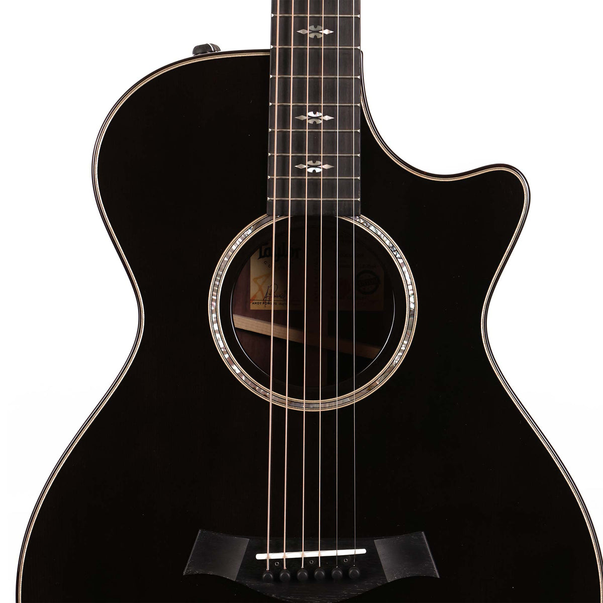 Taylor Grand Concert 12-Fret Limited Edition Charcoal Black Top — 4