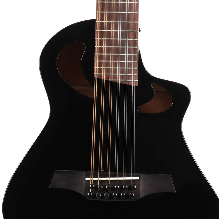 Avante by Veillette Gryphon Short Scale Acoustic Guitar Black