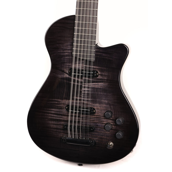 Veillette Swift Series 12-String Baritone Guitar Transparent Black