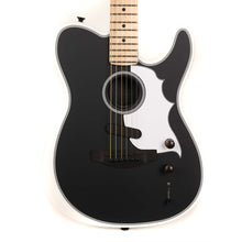 Fender Jack White Triplesonic Acoustasonic Telecaster Satin Arctic White with Black Top