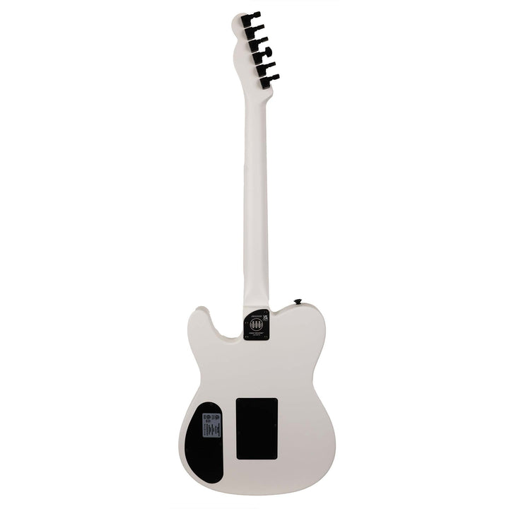 Fender Jack White Triplesonic Acoustasonic Telecaster Satin Arctic White with Black Top
