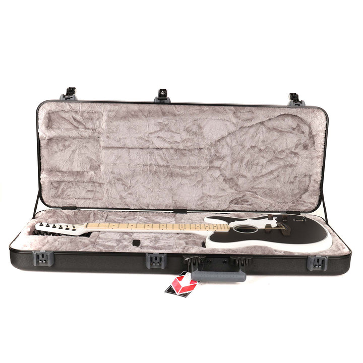 Fender Jack White Triplesonic Acoustasonic Telecaster Satin Arctic White with Black Top