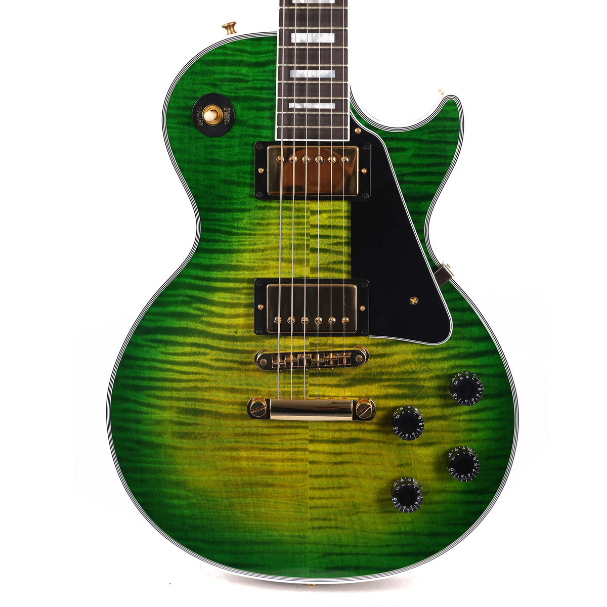 Gibson Custom Shop Les Paul Custom Made 2 Measure Iguana Burst Gloss — 1