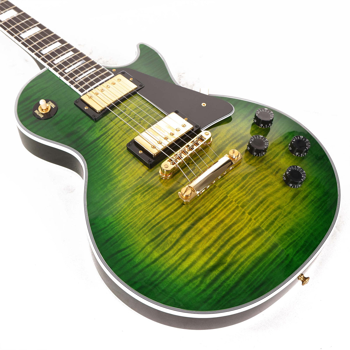 Gibson Custom Shop Les Paul Custom Made 2 Measure Iguana Burst Gloss — 6