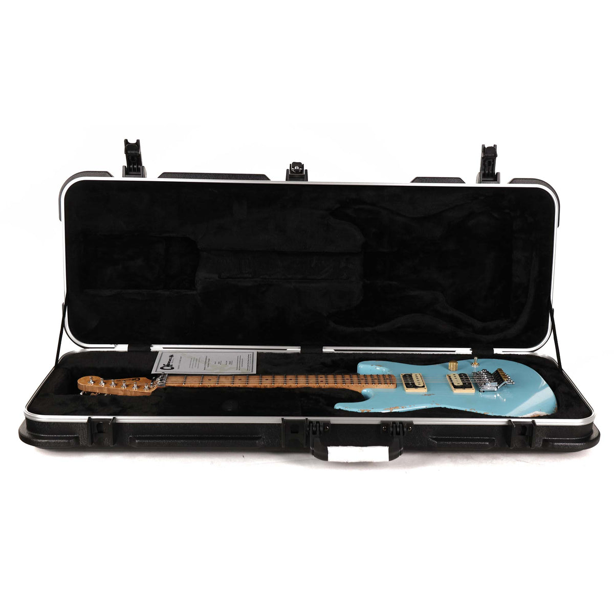 Charvel Custom Shop San Dimas Nitro Aged Music Zoo Exclusive Daphne Blue — 12
