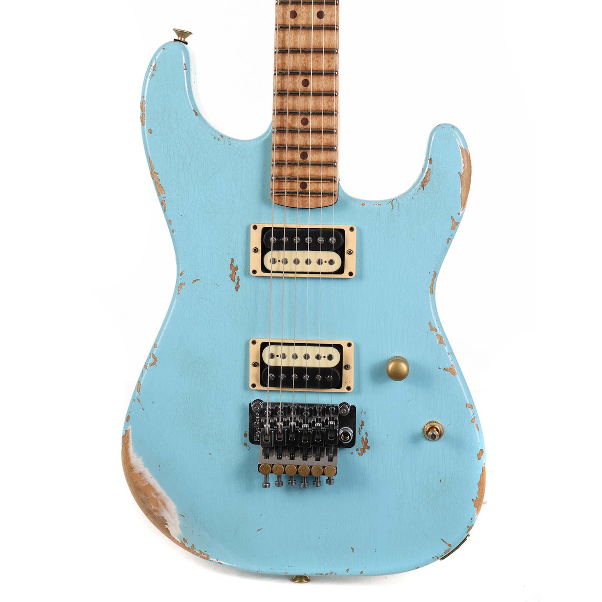 Charvel Custom Shop San Dimas Nitro Aged Music Zoo Exclusive Daphne Blue — 1